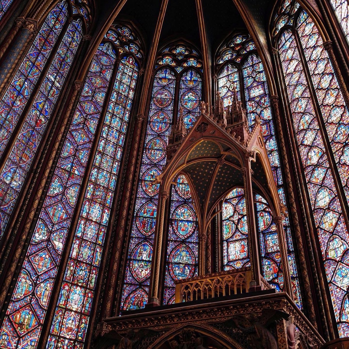 The reliquary canopy, Sainte-Chapelle